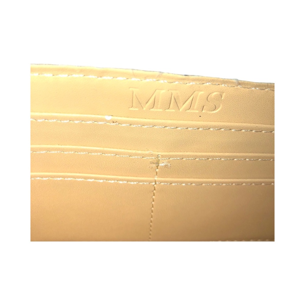 MMS Design Studio Cream Embossed Wallet - Picture 8 of 10